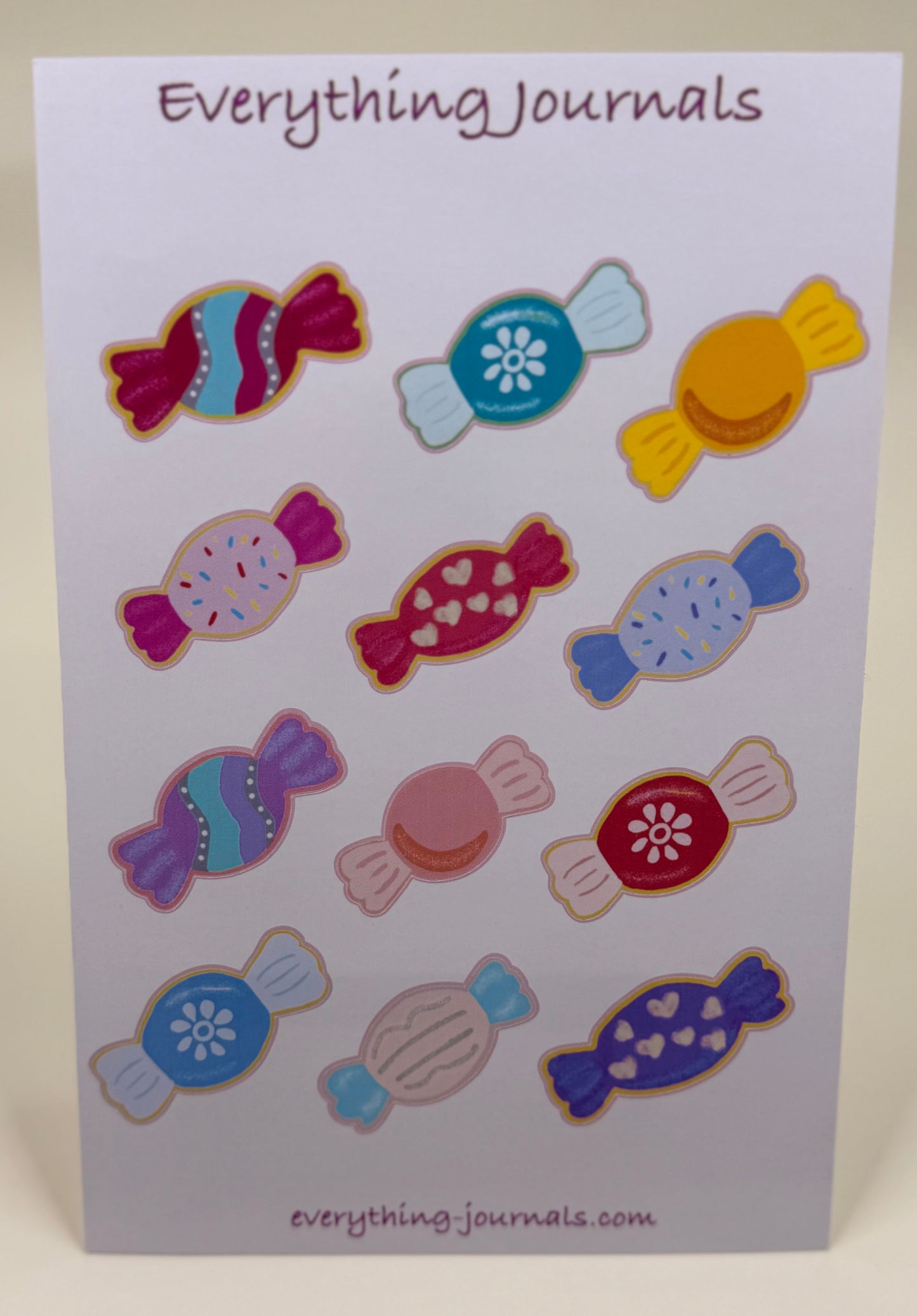 Sweet Stuff Candy Sticker Sheet – Uniform Sizes