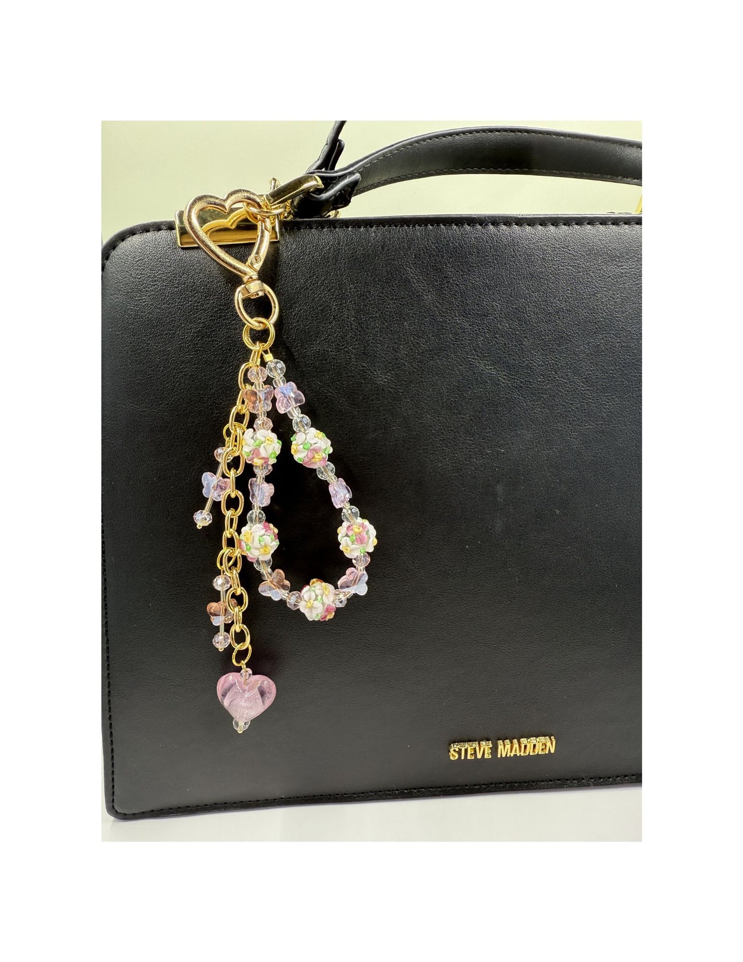 Vintage Blossom Drop Charm – Handmade