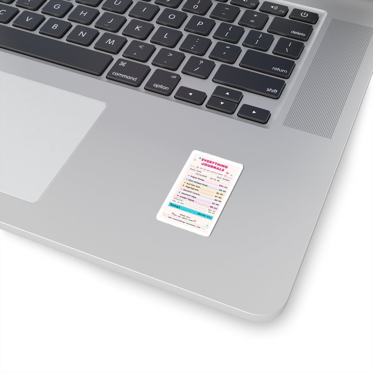 Everything Journals Receipt – Kiss-Cut Vinyl Sticker