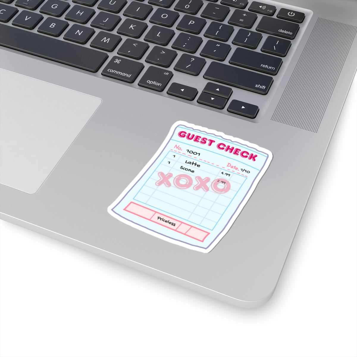 Guest Check XOXO – Kiss-Cut Vinyl Sticker