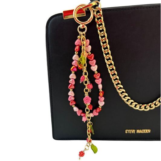 Handmade Heart Statement Journal Bag Charm
