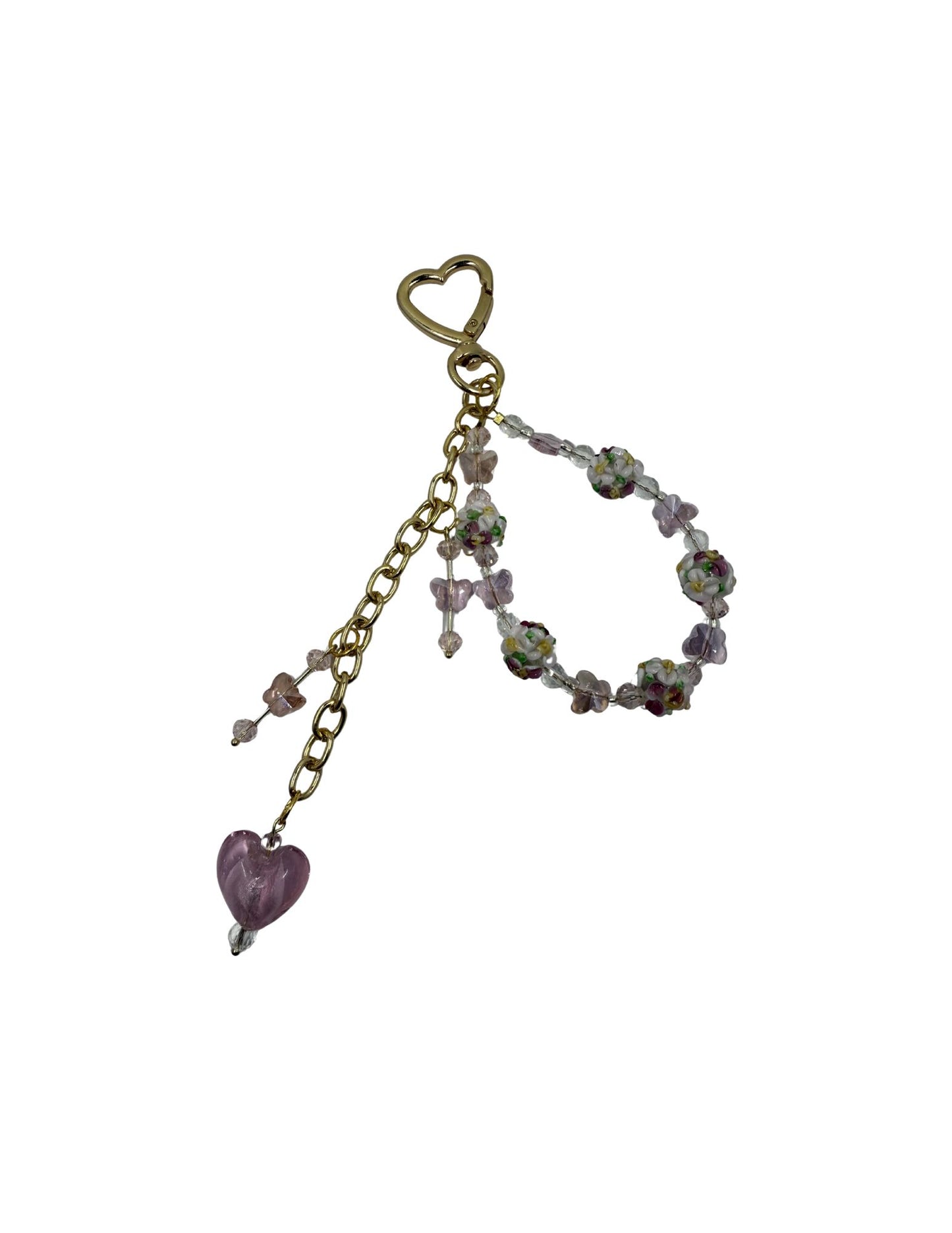 Vintage Blossom Drop Charm – Handmade