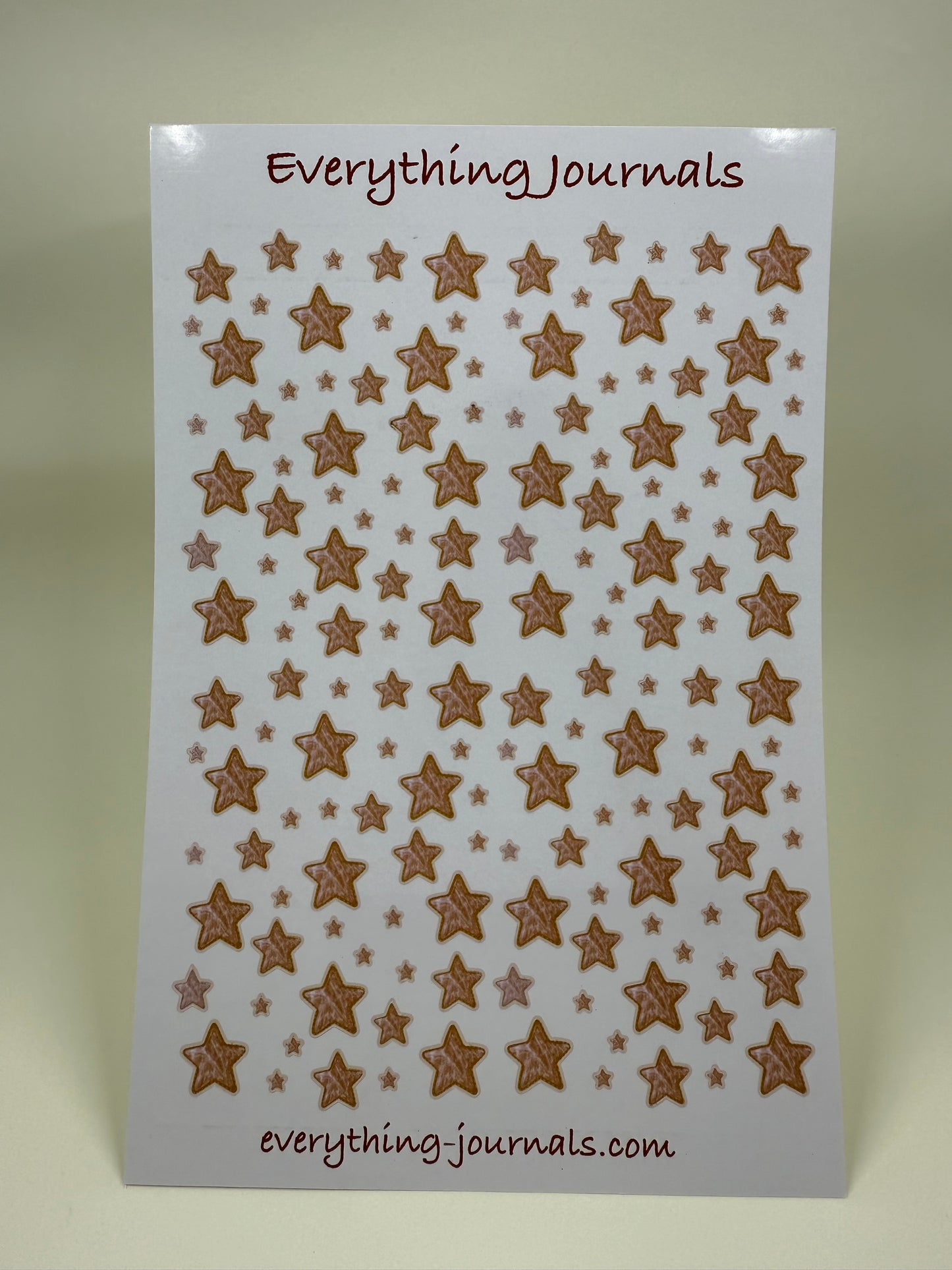 Star Sticker Sheet – Gold Iridescent