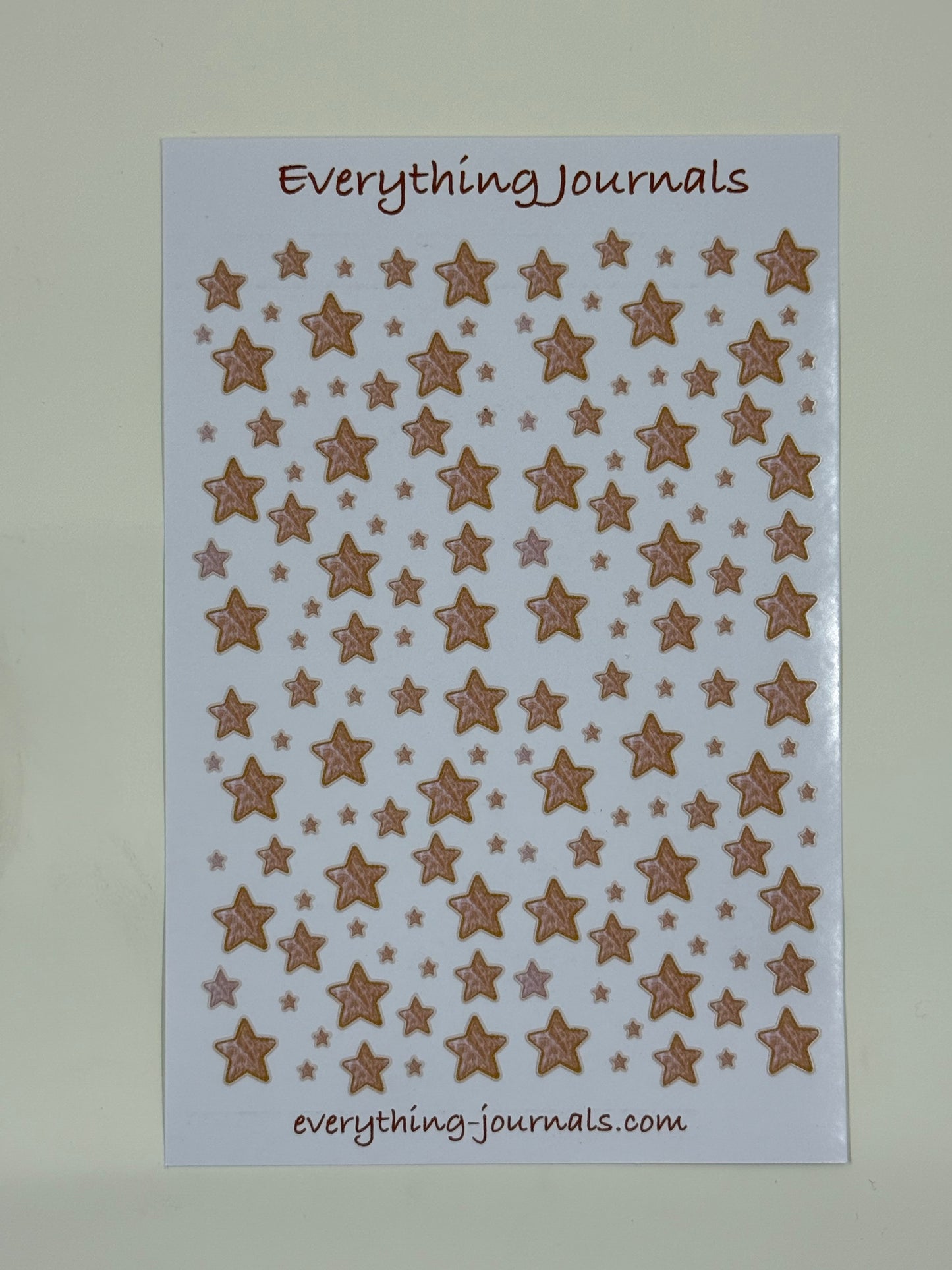 Star Sticker Sheet – Gold Iridescent