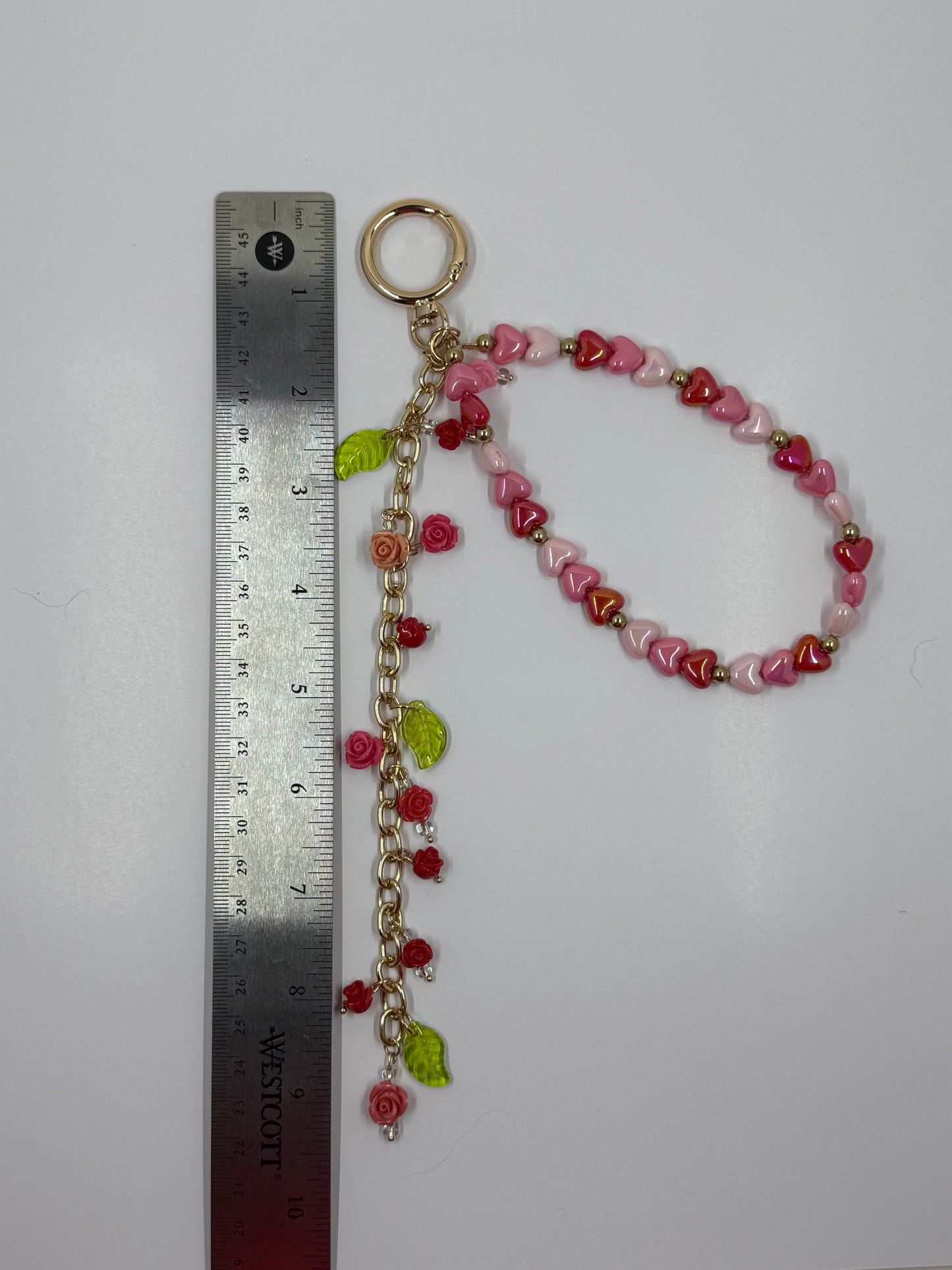 Handmade Heart Statement Journal Bag Charm