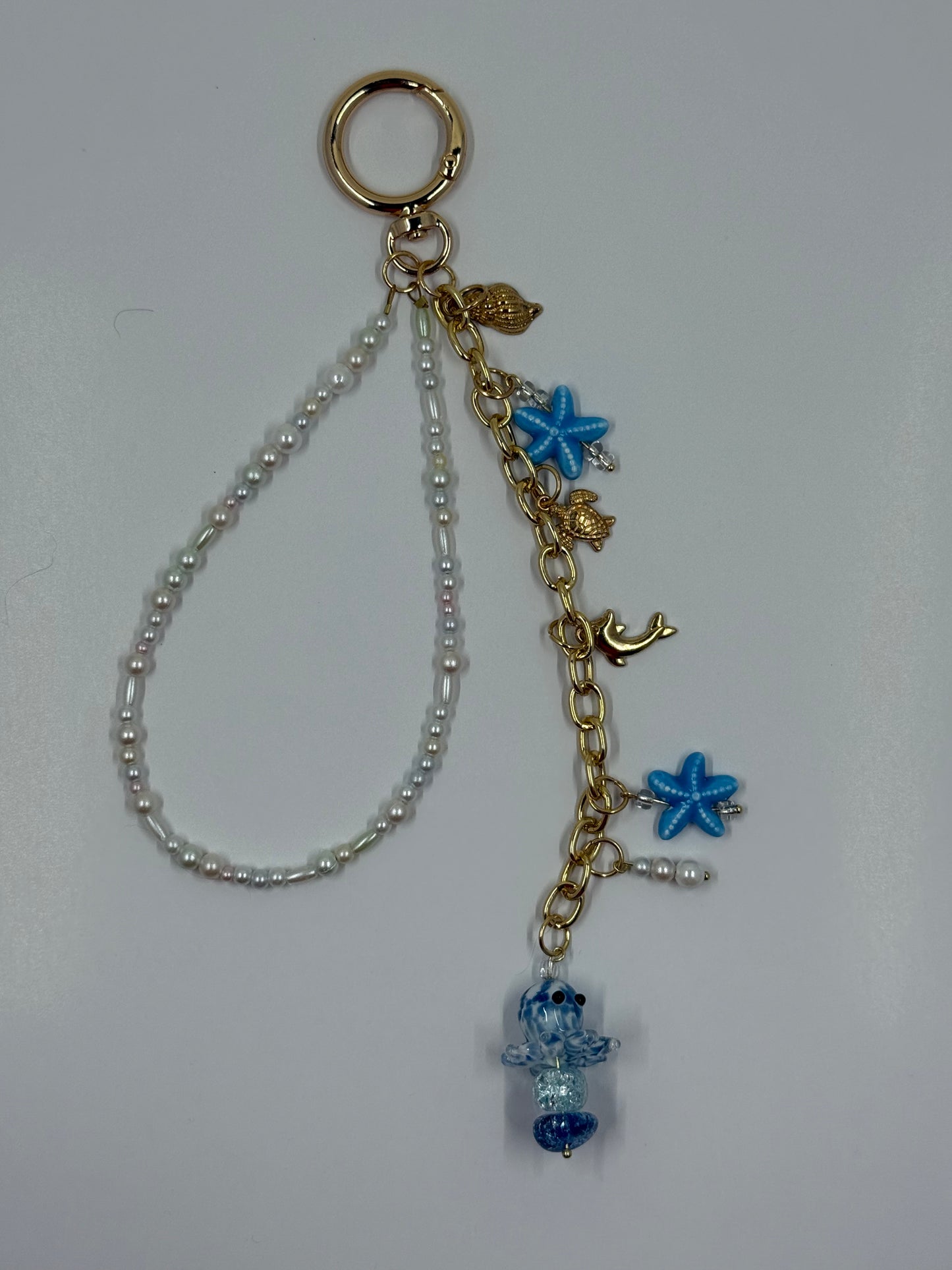 Ocean Breeze Octopus Journal Bag Charm