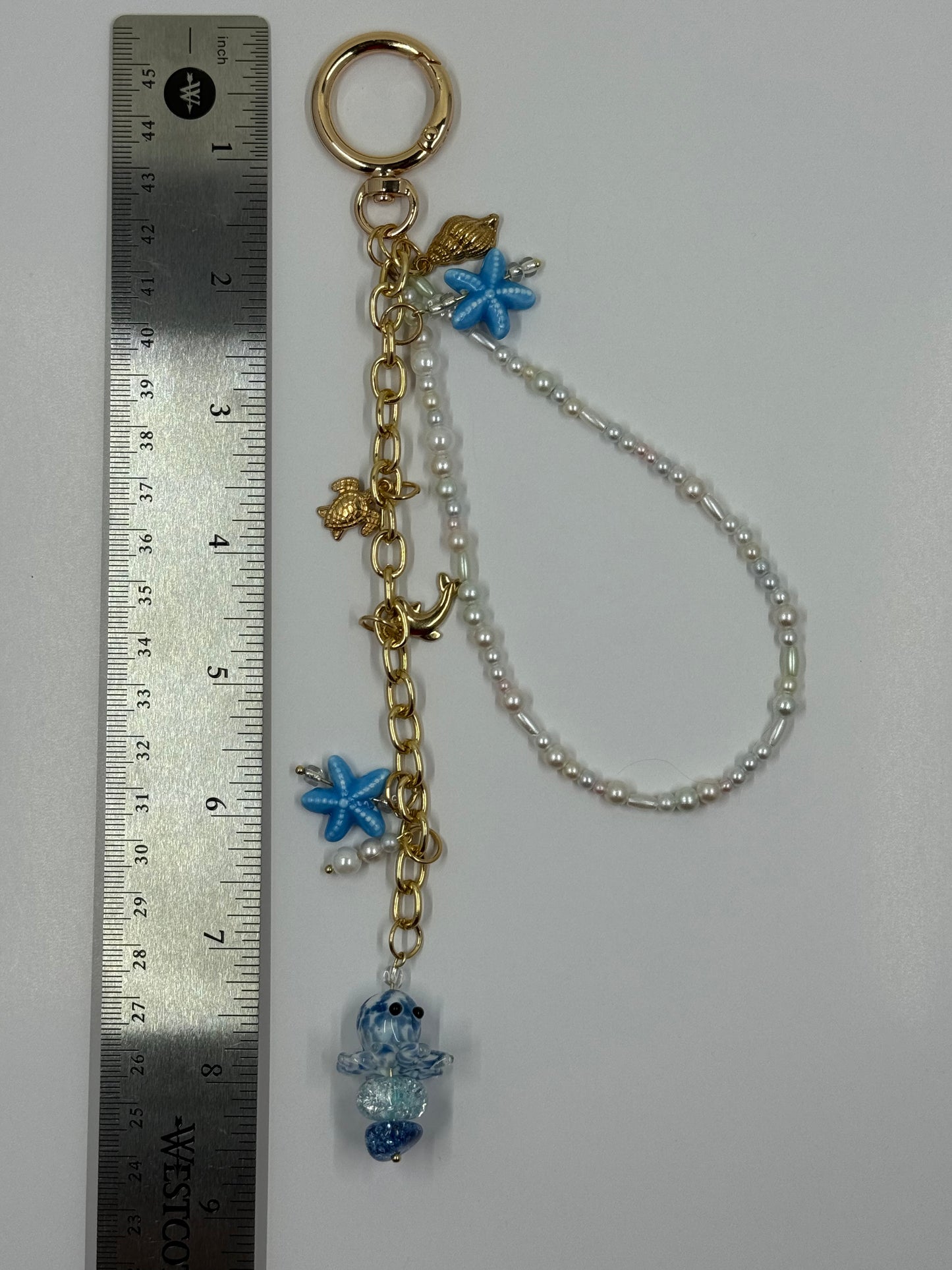 Ocean Breeze Octopus Journal Bag Charm