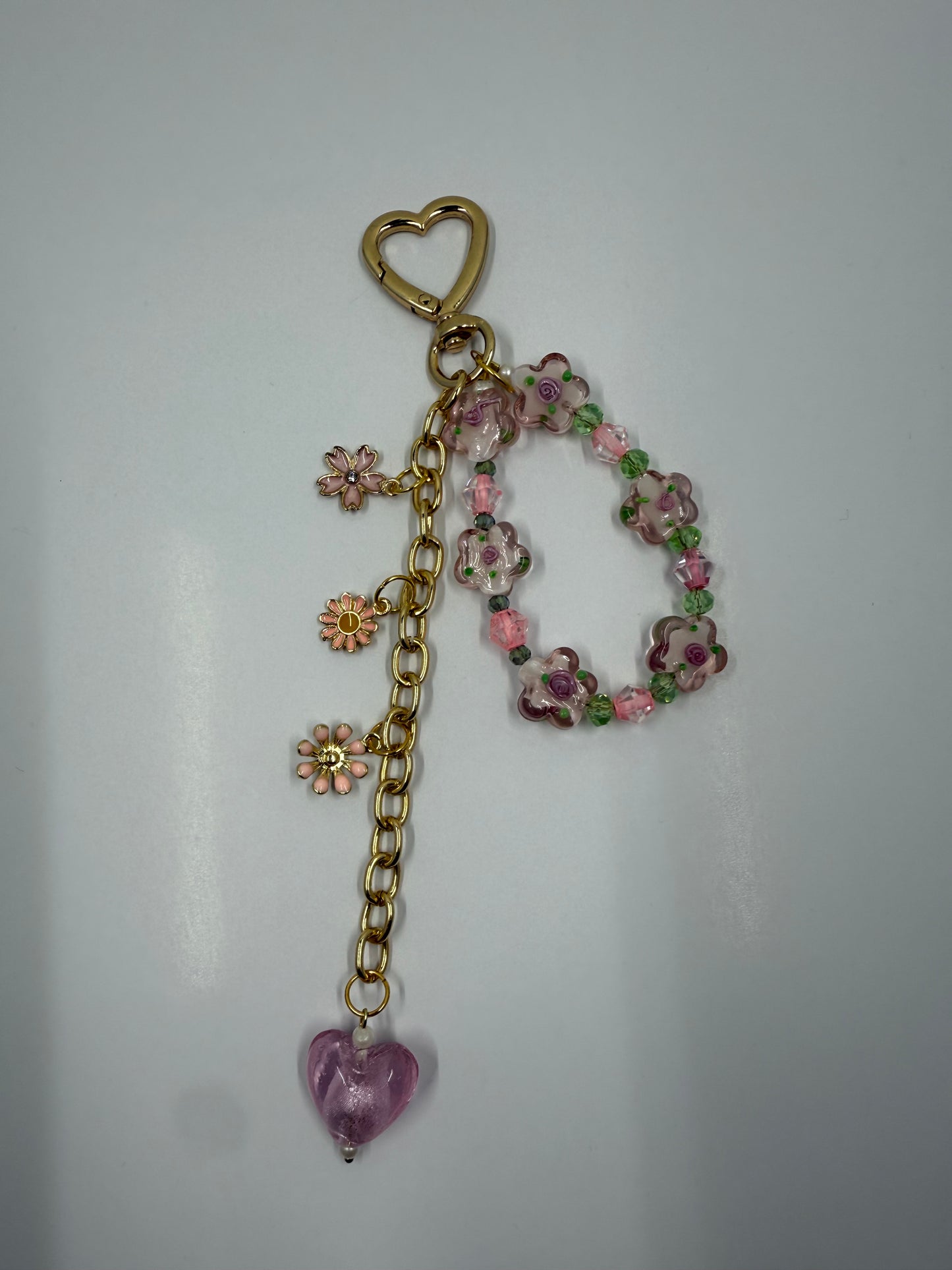 Blush Garden Bloom Charm – Handmade