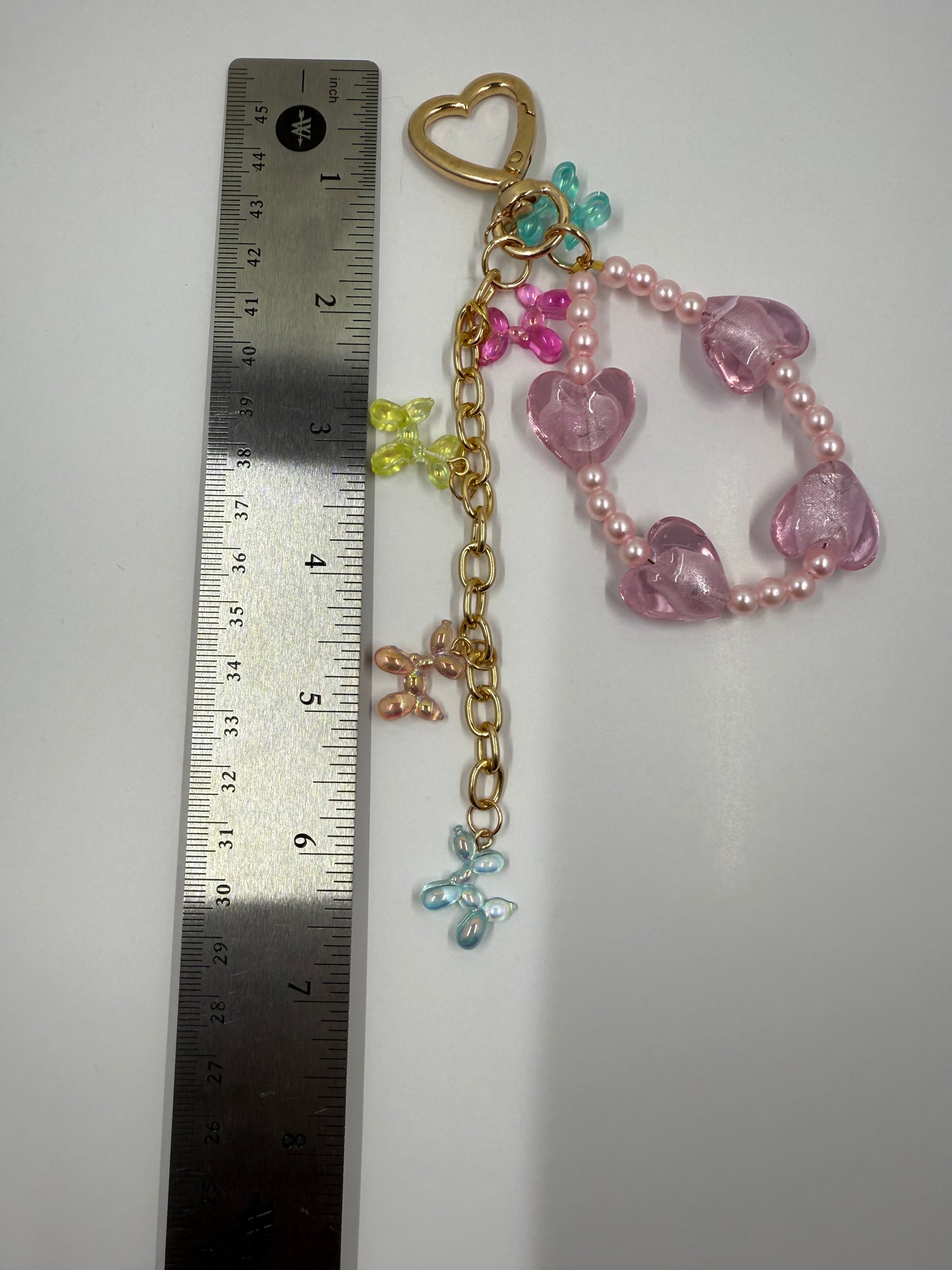 Pastel Heart & Balloon Charm – Handmade