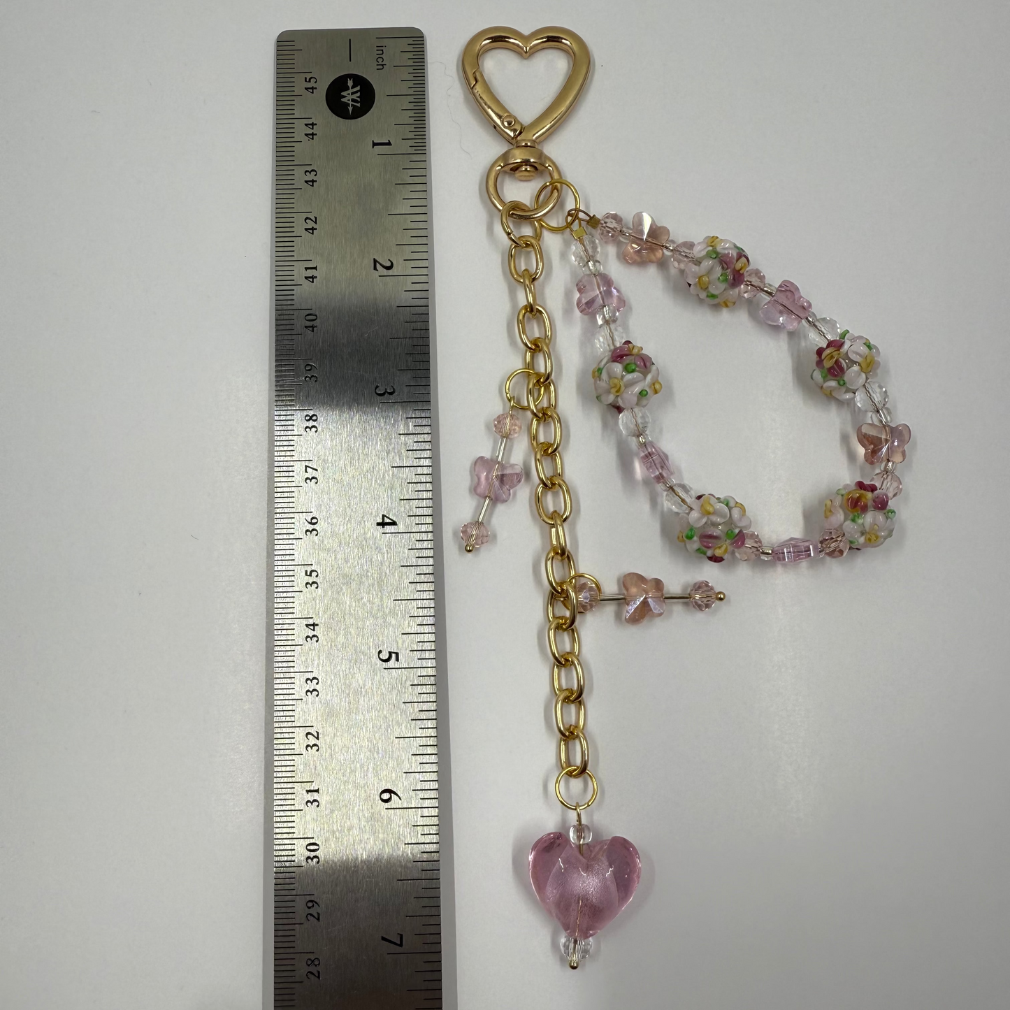 Vintage Blossom Drop Charm – Handmade