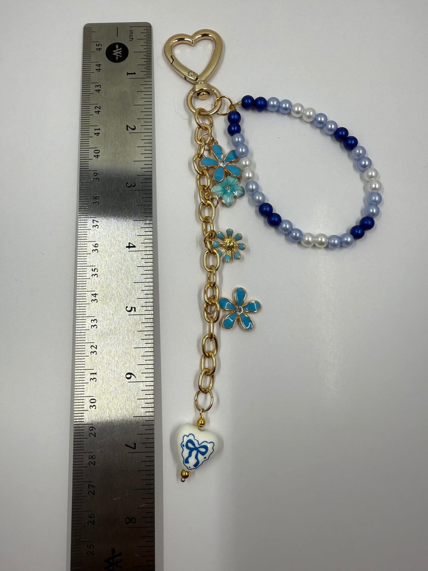 Blue Blossom Charm – Handmade