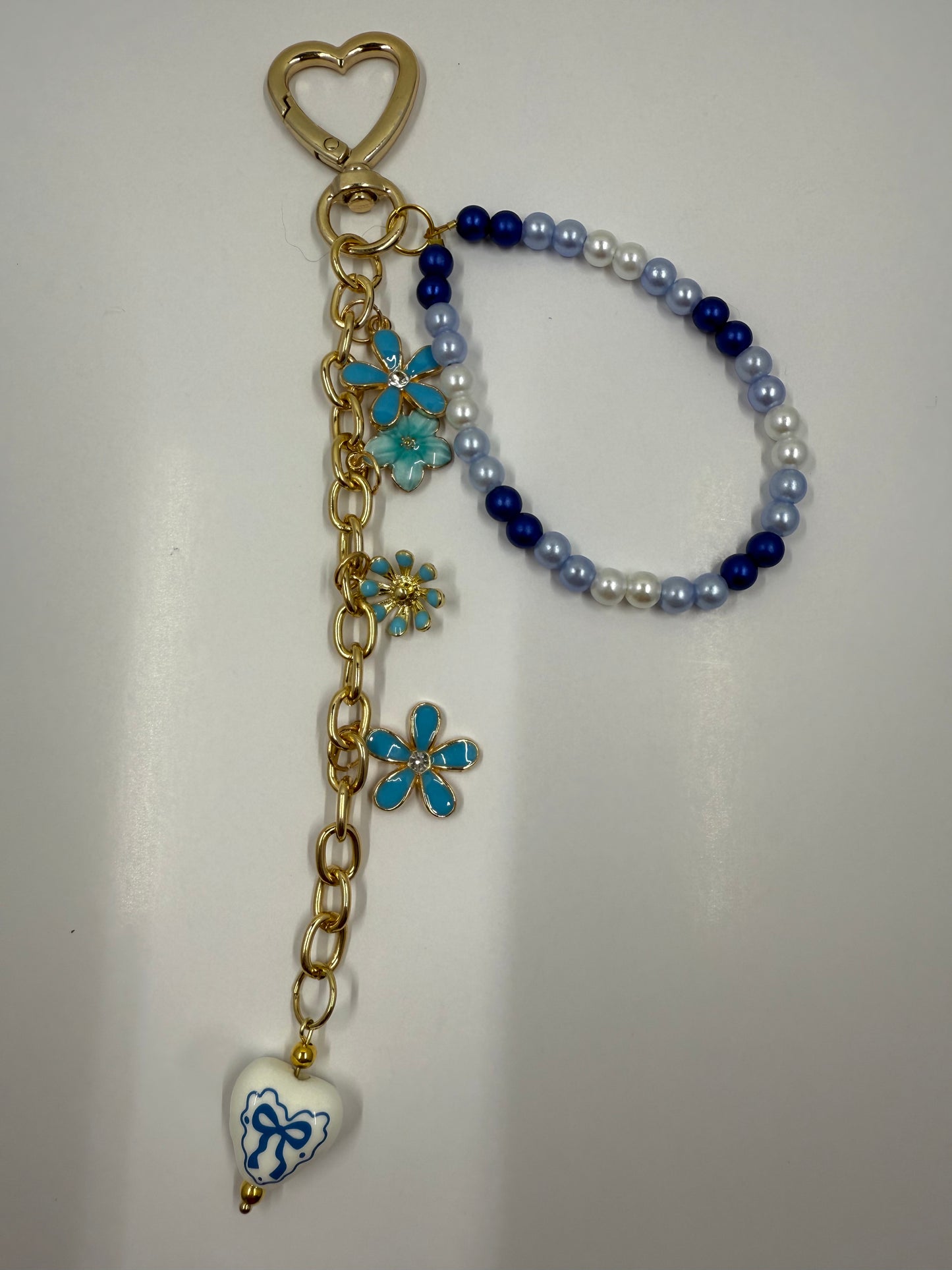 Blue Blossom Charm – Handmade