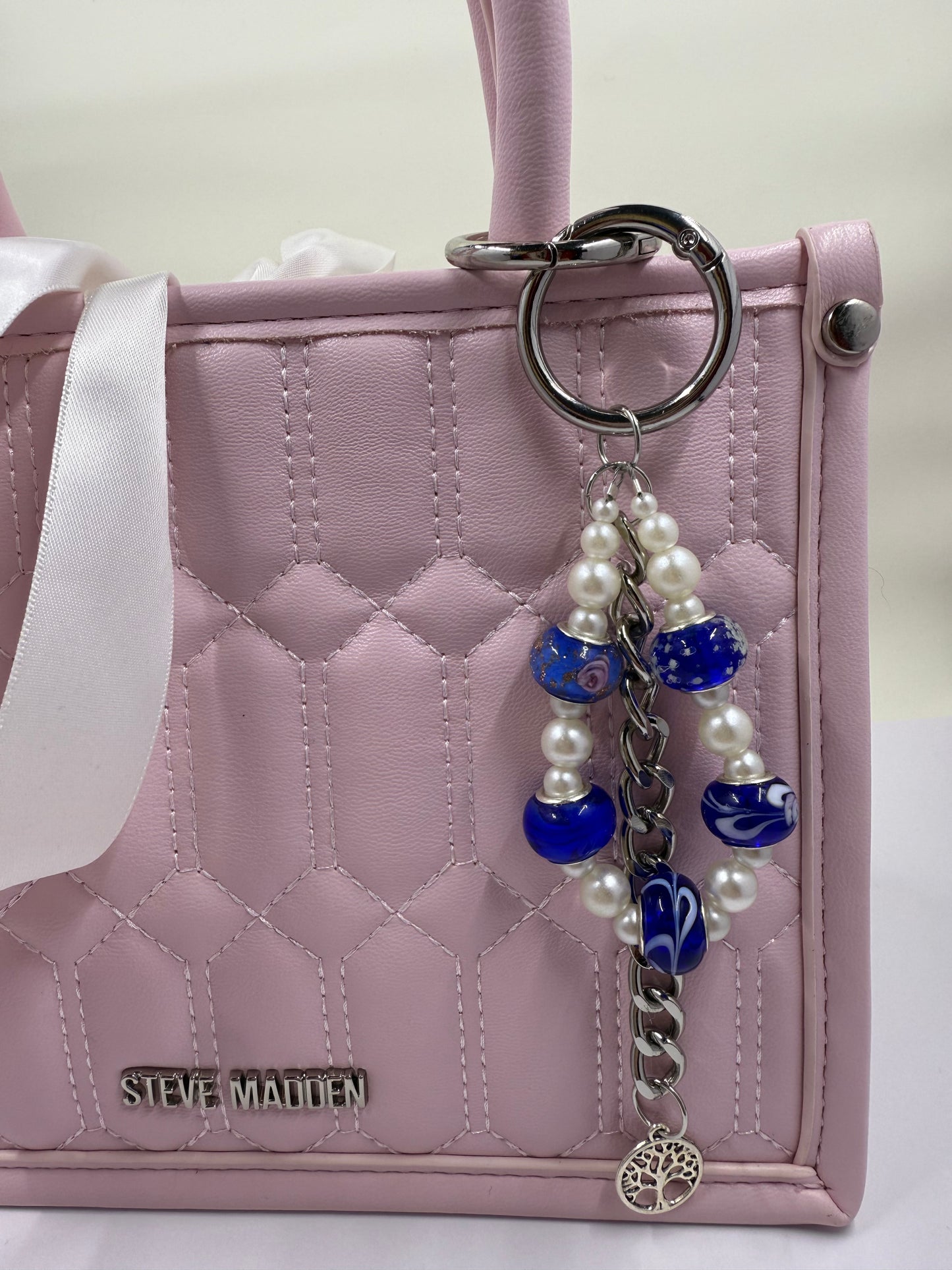 Midnight Tree Pearl Charm – Handmade