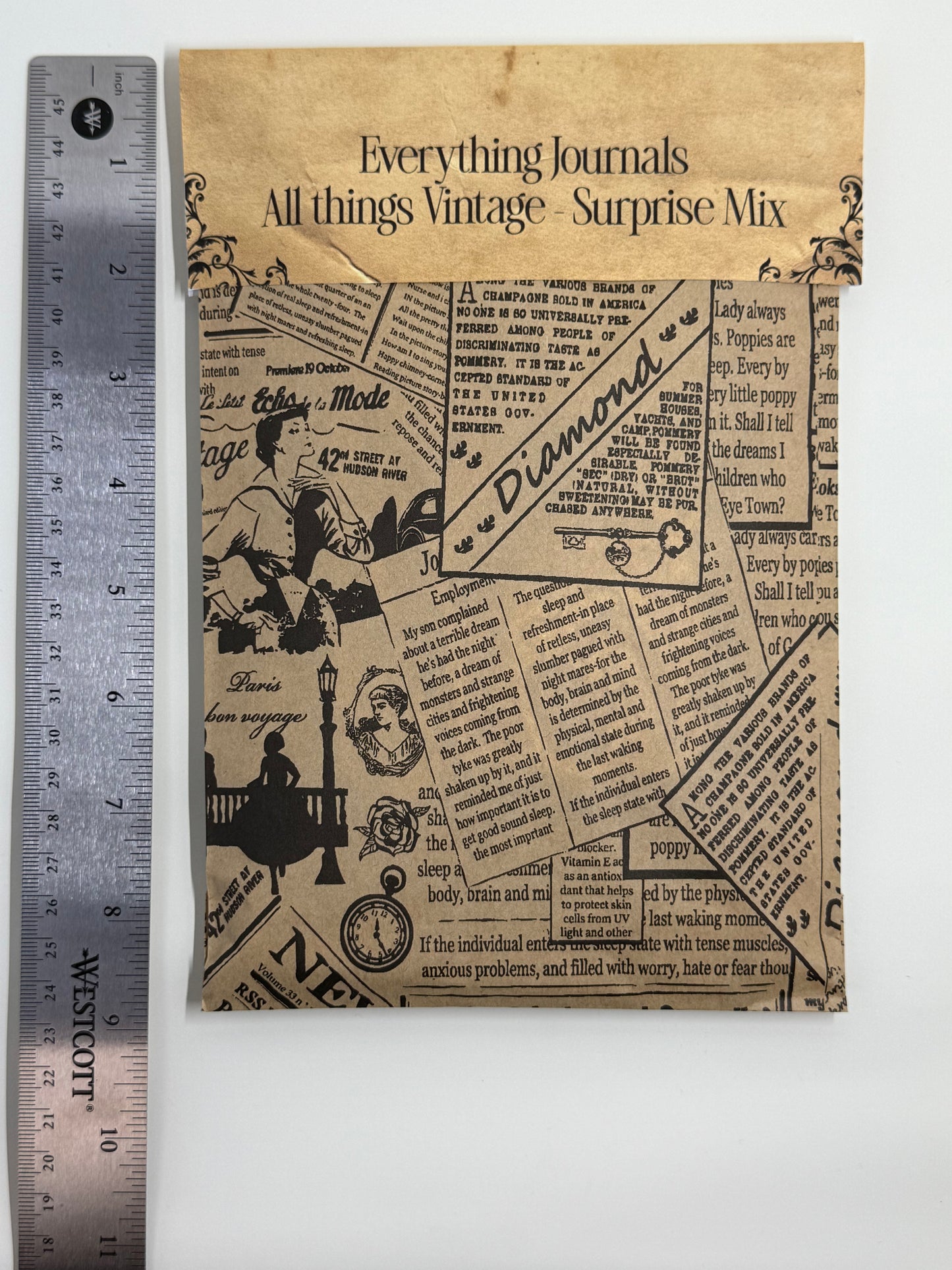 Vintage Junk Journal Ephemera Pack