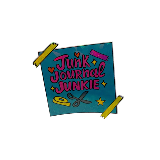 Junk Journal Junkie Sticker