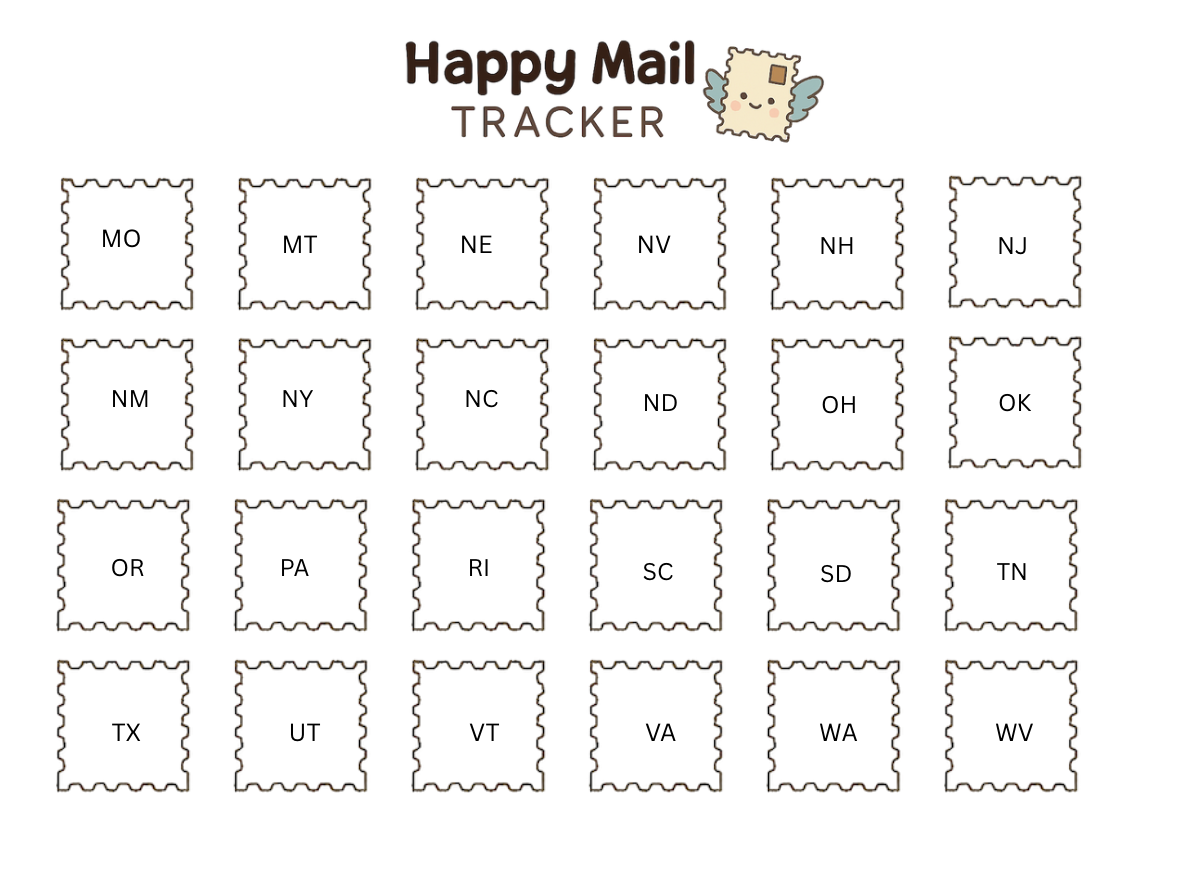 Happy Mail Swap Tracker