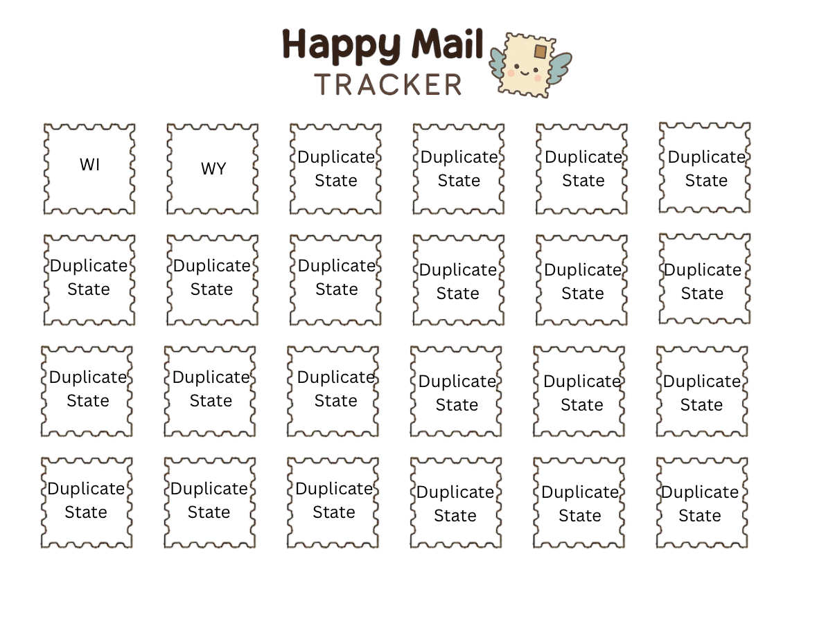 Happy Mail Swap Tracker
