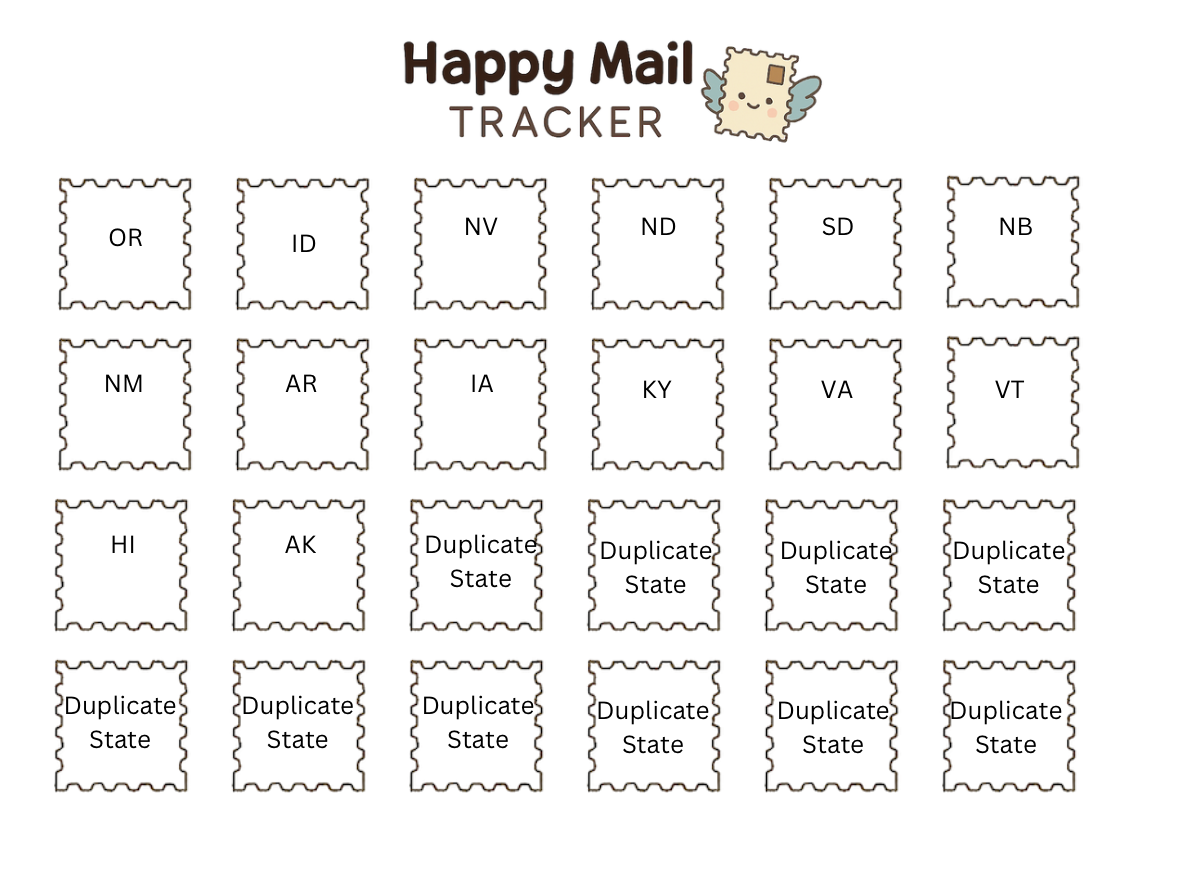Happy Mail Swap Tracker